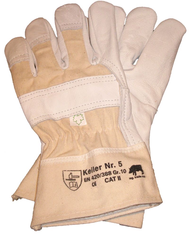 7 Paar KEILER Forst-Handschuhe Gr.10,5 Arbeitshandschuh Waldarbeiterhandschuh 